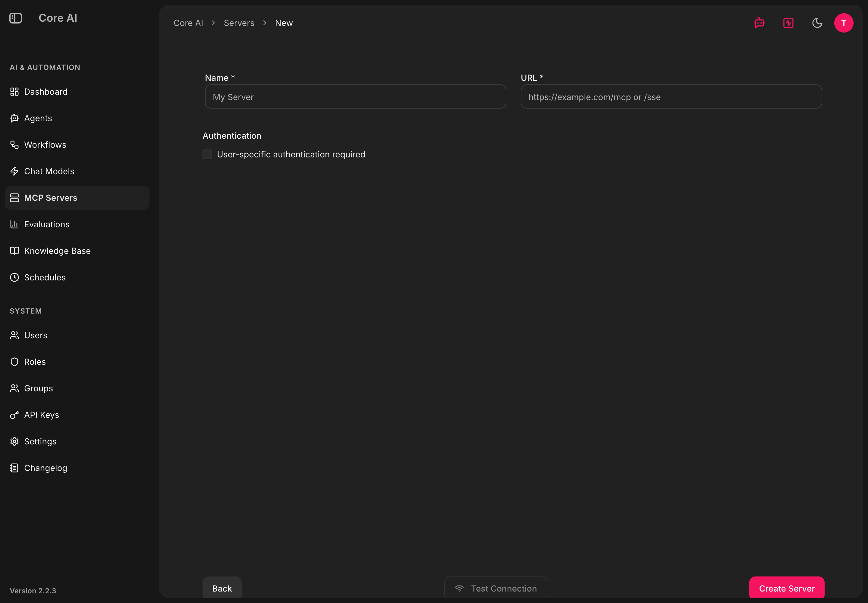 MCP-Server anlegen